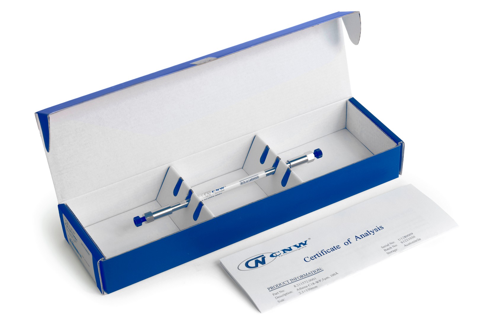 Колонка хроматографическая Athena C18-WP, 2,1x150мм, 5мкм