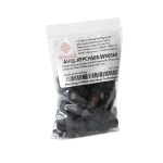 Крышка винтовая с септой, резьба 8-425, ПП, черная, центральное отверстие, 100 шт./упак.